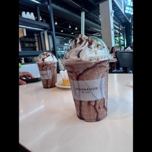 Frappe de café con chocolate 