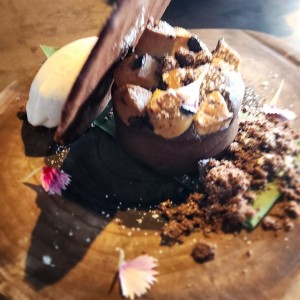 Volcan de chocolate