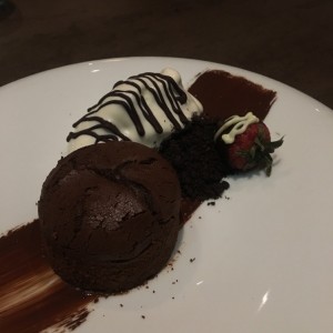 fondant de chocolate