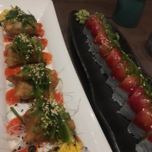 Para picar - Dumplings de camarones