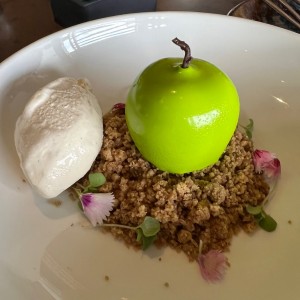 Postre pie de manzana