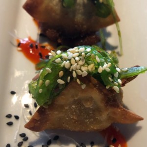Para picar - Dumplings de camarones