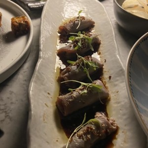 Carpaccio de White Tuna Ahumado
