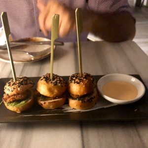 Para picar - Rock prawn sliders
