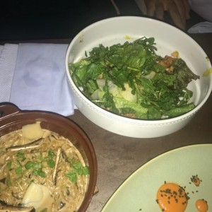Risotto trio de hongos