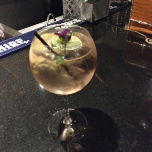 increible gin tonic en la barra