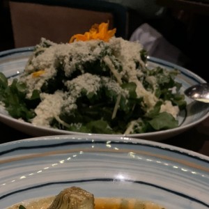 ensalada de roqueford y mangos