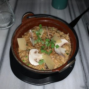 Risotto trio de hongos