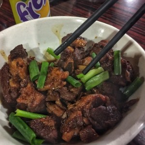 Costillitas de cerdo en salsa