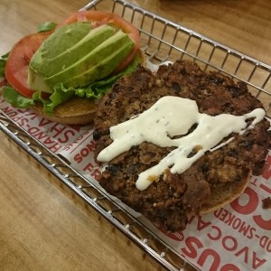 Avocado black bean Burger