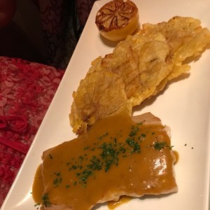 Corvina en salsa de coco
