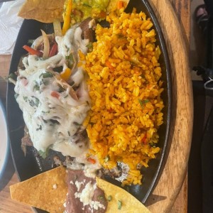 Fajitas - Fajitas de Filete gratinado