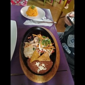 Fajitas - Fajitas de Filete y arroz 