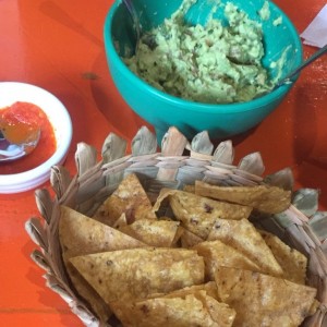 guacamoles con tortillas