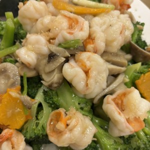 Mariscos - Langostinos salteado