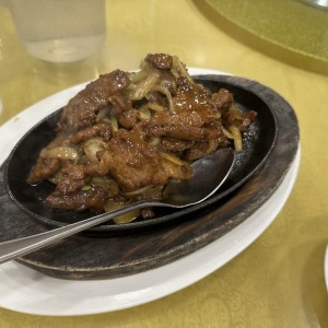 Filete de res sizzling