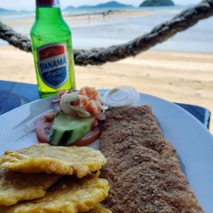 filete apanado.. patacones