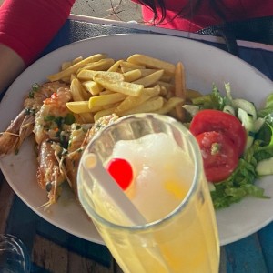 Langostinos al ajillo