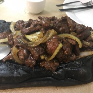 carne salteada a la plancha