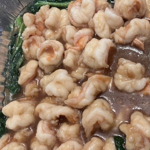 Langostino con Salsa de Ostion