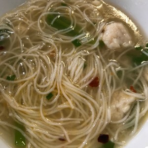 Sopa de Bolitas de pescado
