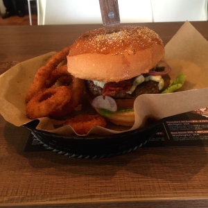 Bacon and blue cheese burguer
