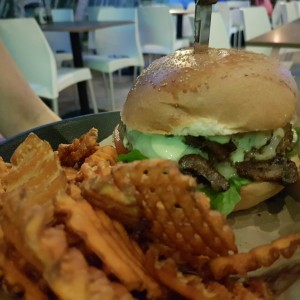 Mushroom Swiss Burguer
