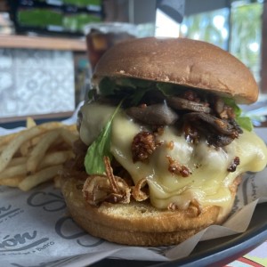 Burger - Mushroom Swiss