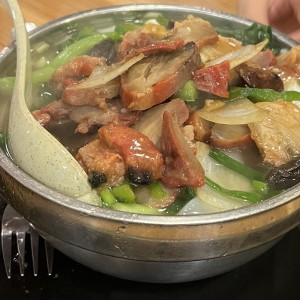 Sopa con puerco 