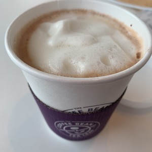 mocha con leche de almendras