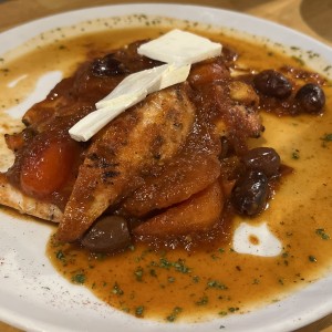 Milanesa de pollo pomodoro