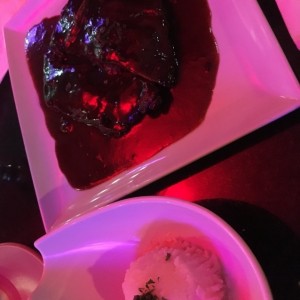 bbq ribs con pure