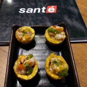 Canastitas de camarones