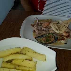 pescado sante con yuca