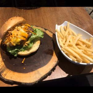 PorkyCow burger