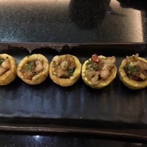 Canastitas de camarones