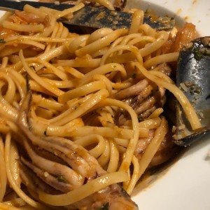 mariscos espaguetti