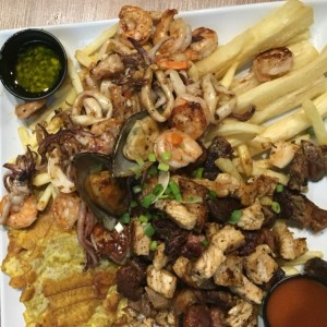 picada mar y tierra 