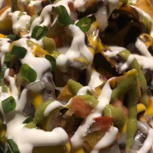 nachos con pollo