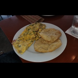 omelette con hojaldre