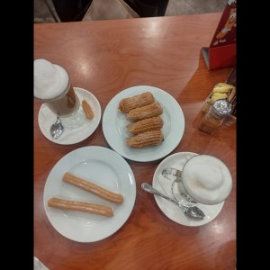 mini churros rellenos de mocaccino