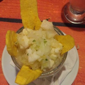ceviche de corvina 