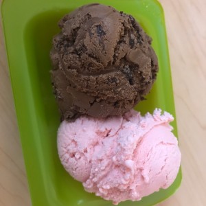 cholage belga y yogurt de fresa