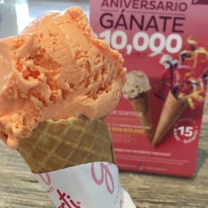 Cono de mandarina