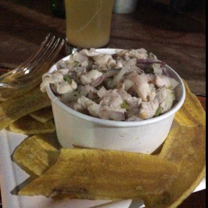 Ceviche de corvina 