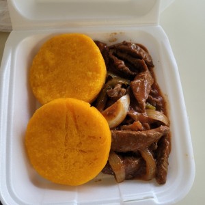 Bistec res y Tortillas