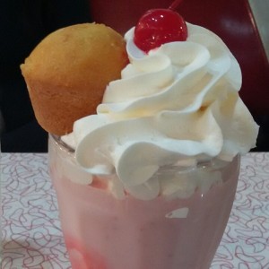 Batido de fresa y banana