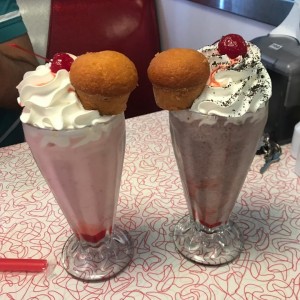 malteadas de fresa y oreo