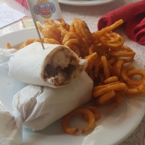 chicken BBQ wrap