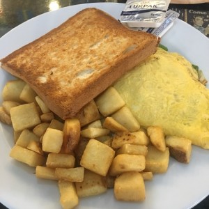 omelette con vegetales